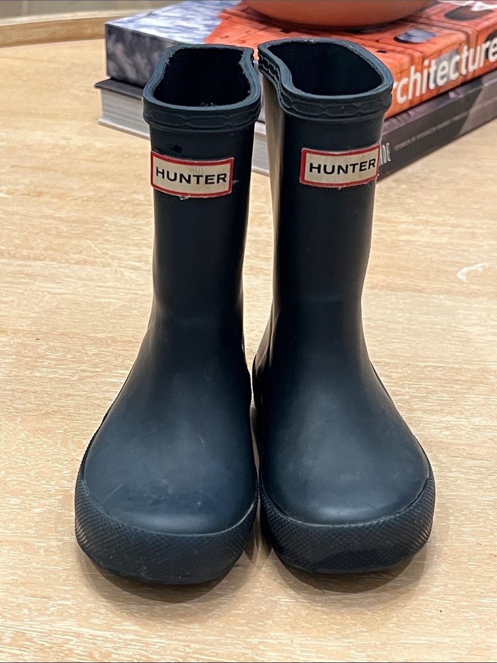 Hunter Kids Black Waterproof Rain Boots